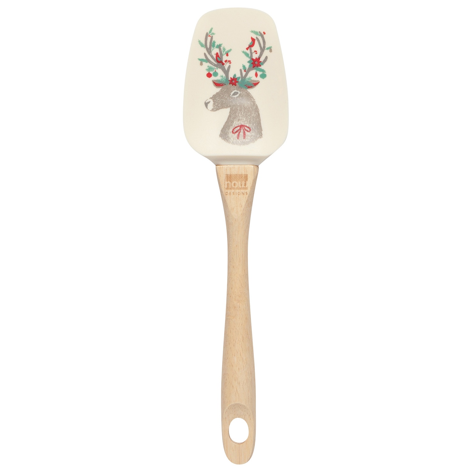 slide 1 of 1, Now Designs Dasher Deer Silicone Spoonula, 1 ct