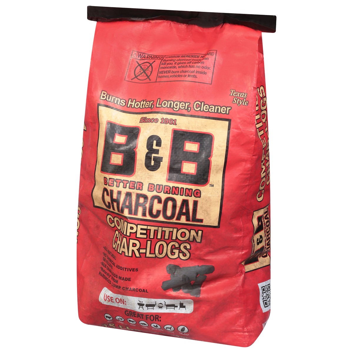 slide 2 of 10, B & B Texas Style Charcoal 15 lb, 15 lb