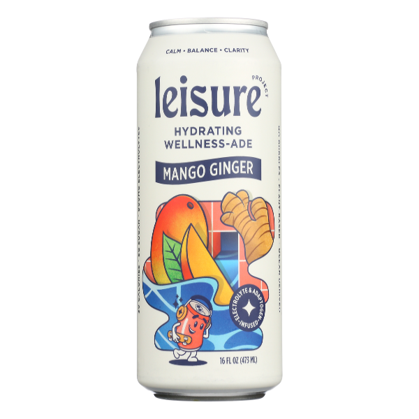 slide 1 of 1, Leisure Project Leisure Hydration Non Carbonated Tropical Mango Electrolyte Refresher - 16 fl oz, 16 fl oz