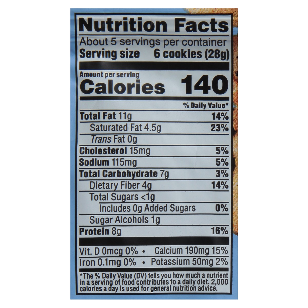 slide 8 of 13, Atkins Protein Cookies, Chocolate Chip, Crunchy, 4.94 oz