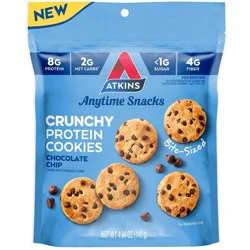 Atkins Protein Cookies, Chocolate Chip, Crunchy