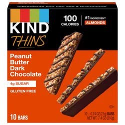 Kind Thins peanut butter dark chocolate