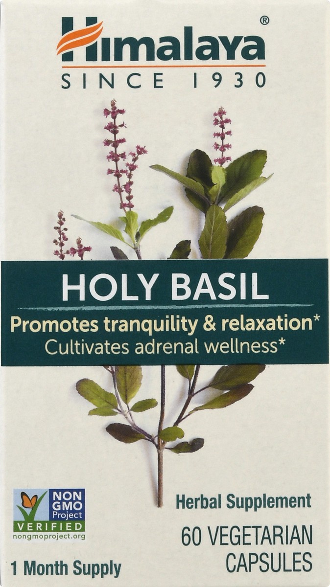 slide 5 of 9, Himalaya Vegetarian Capsules Holy Basil - 60 ct, 60 ct