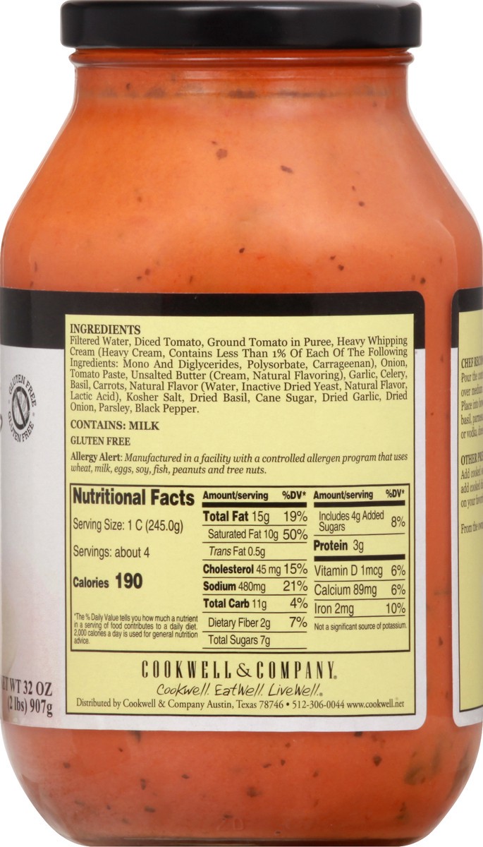 slide 11 of 13, Cookwell & Company Tomato Basil Soup 32 oz, 32 oz