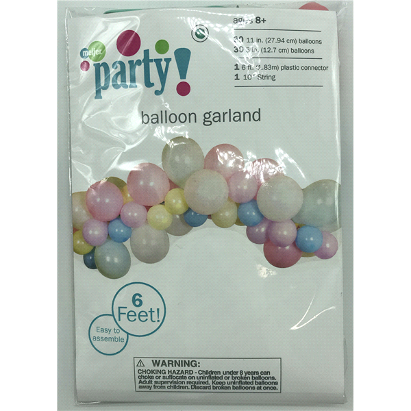 Meijer Pastel Party Balloon Garland 1 ct | Shipt