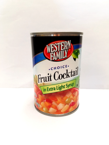 slide 1 of 1, Western Family Fruit Cocktail Extra Light Syr, 15 oz