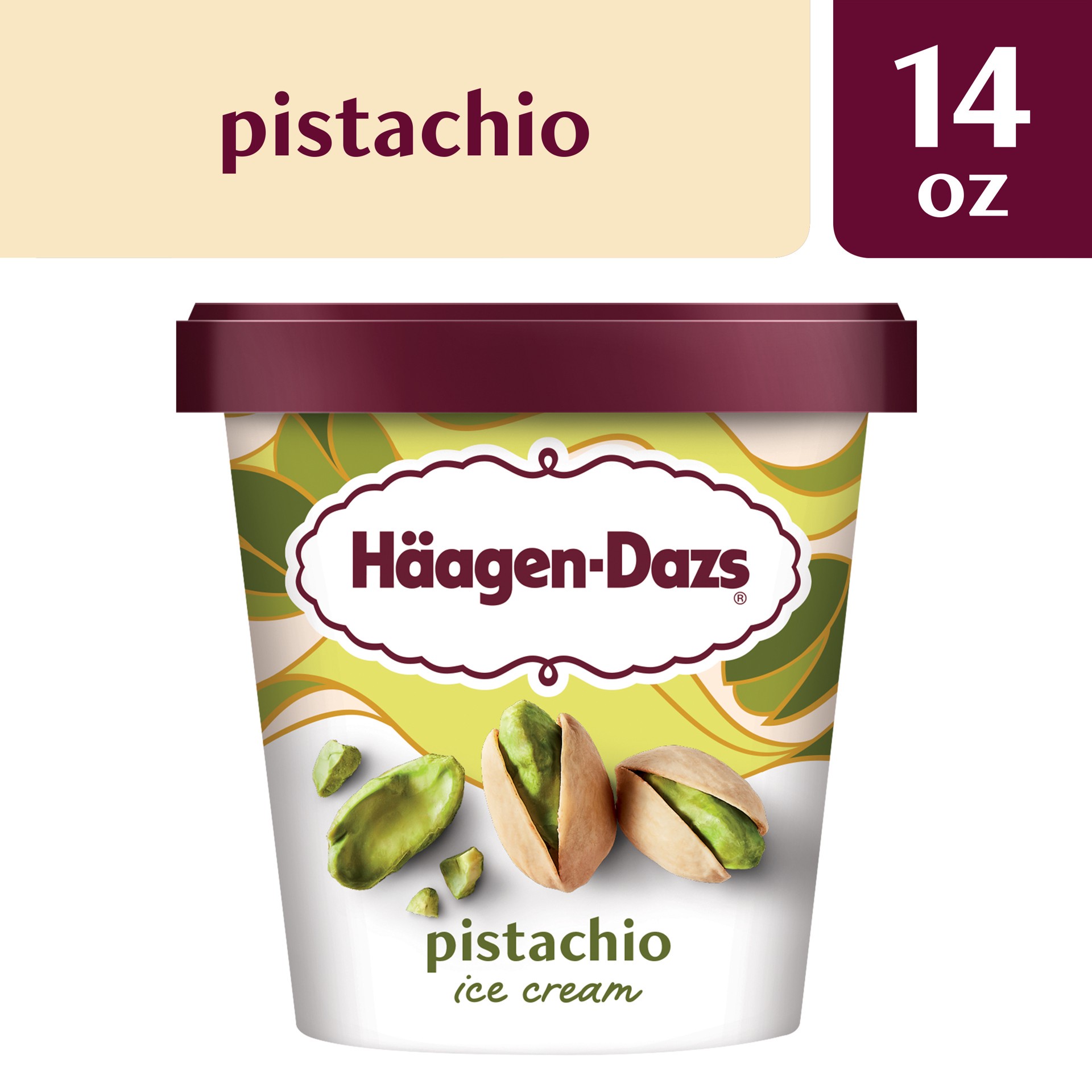 slide 2 of 5, Häagen-Dazs Pistachio Ice Cream 14 fl oz, 14 fl oz