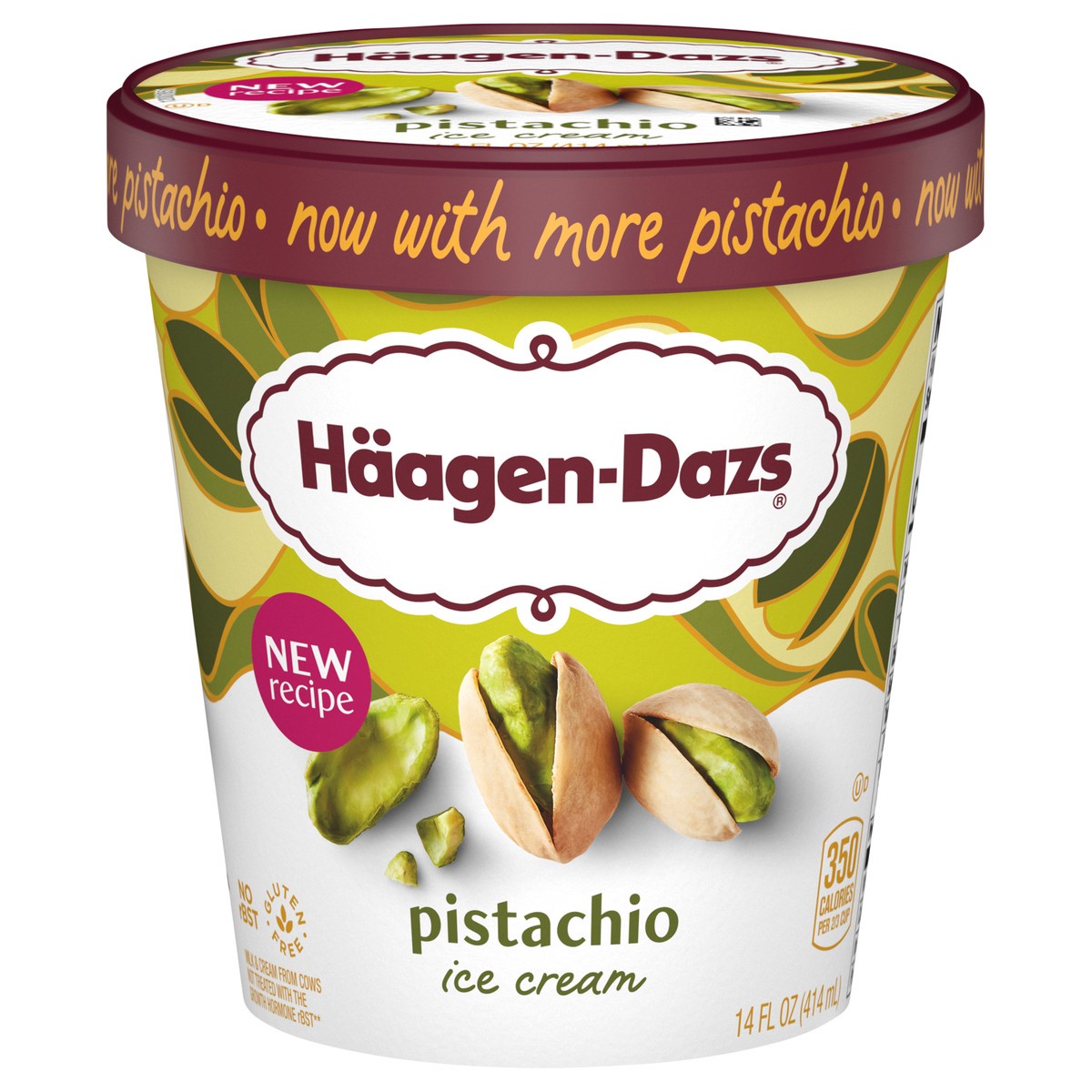 slide 1 of 5, Häagen-Dazs Pistachio Ice Cream 14 fl oz, 14 fl oz