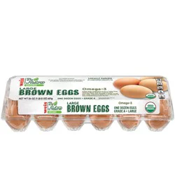 Weis Organics Grade A Large Brown Dozen Eggs