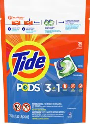 Tide Pods Pacs 3-in-1 Original Detergent 35 ea
