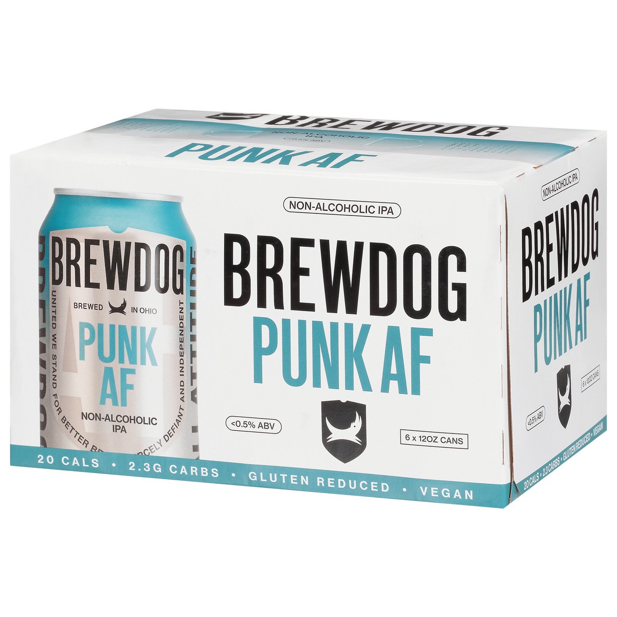 slide 3 of 9, BrewDog Punk AF Non-Alcoholic IPA Beer 6 - 12 oz Cans, 1 ct