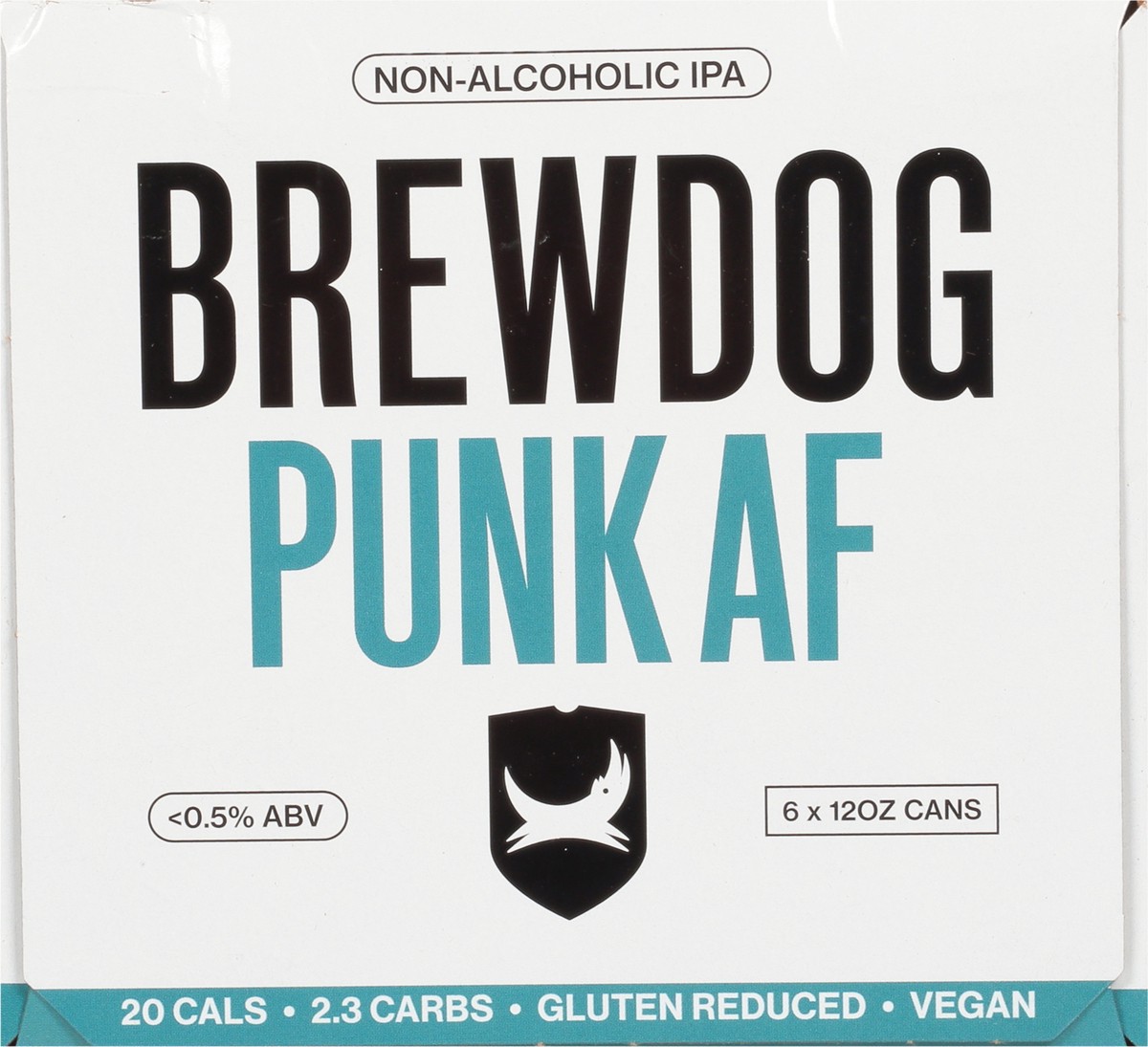 slide 7 of 9, BrewDog Punk AF Non-Alcoholic IPA Beer 6 - 12 oz Cans, 1 ct