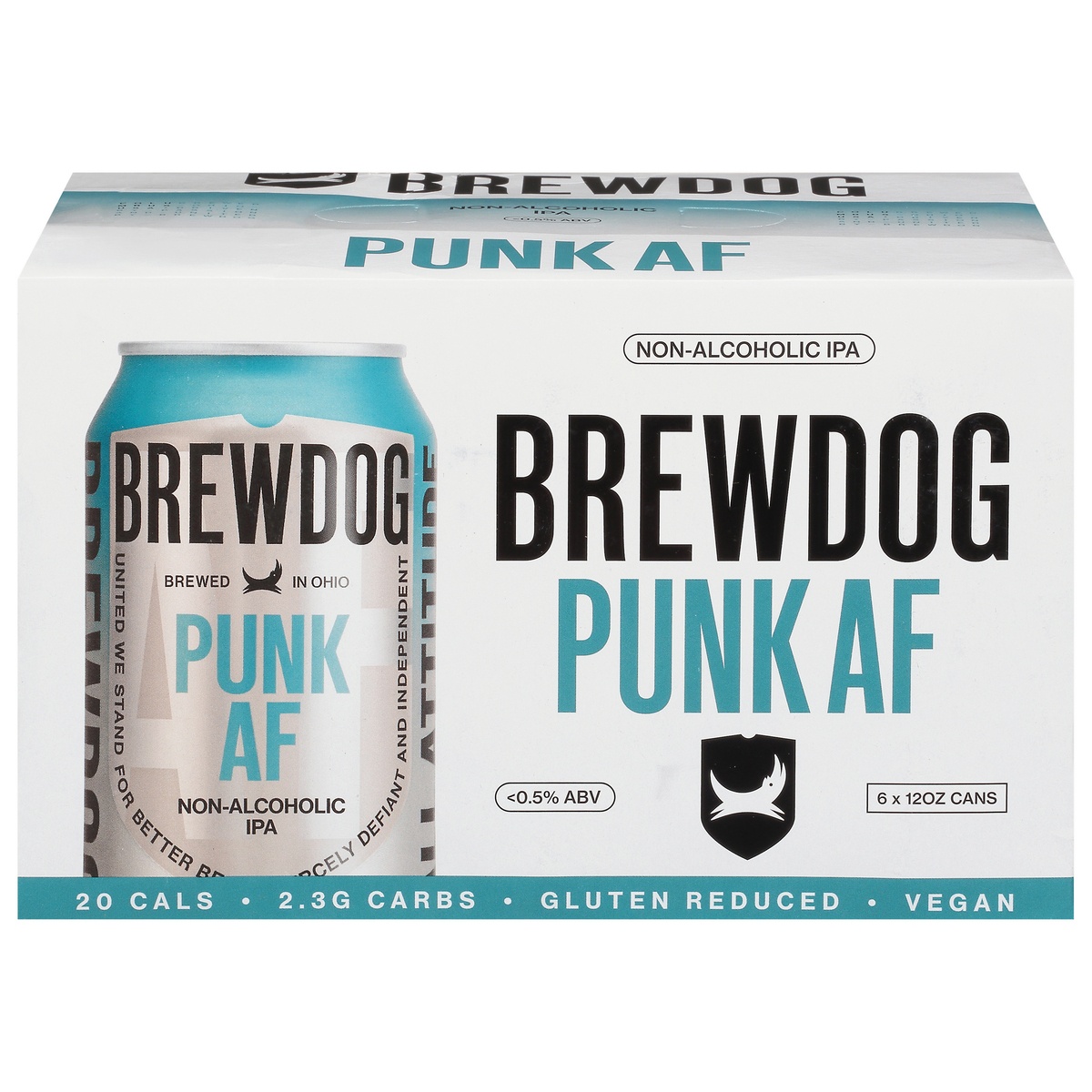 slide 1 of 1, BrewDog Punk AF Non-Alcoholic IPA Beer 6 - 12 oz Cans, 1 ct