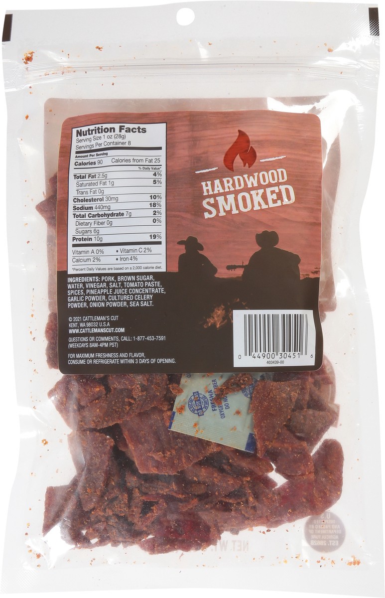 slide 6 of 9, Cattleman's Cut Barbecue Pork Jerky - 8 Oz, 8 oz