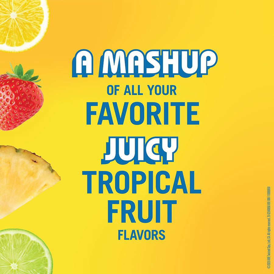 slide 3 of 5, ViBE Twisted Sips Fruit Punch Tetra, 500 ml