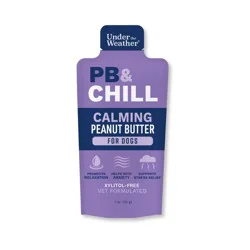 Under The Weather Dog Pb & Chill Peanut Butter Calming Gel Supplement, Peanut Butter Flavor, 1-Oz