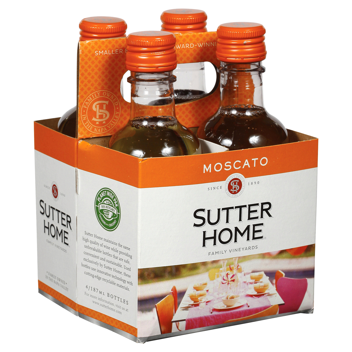 slide 3 of 5, Sutter Home Moscato, 187 ml