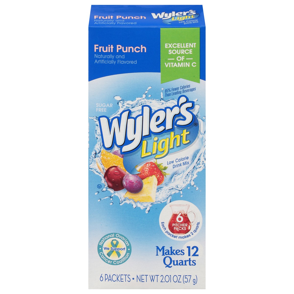 slide 10 of 13, Wyler's Light Low Calorie Fruit Punch Drink Mix - 6 ct, 6 ct