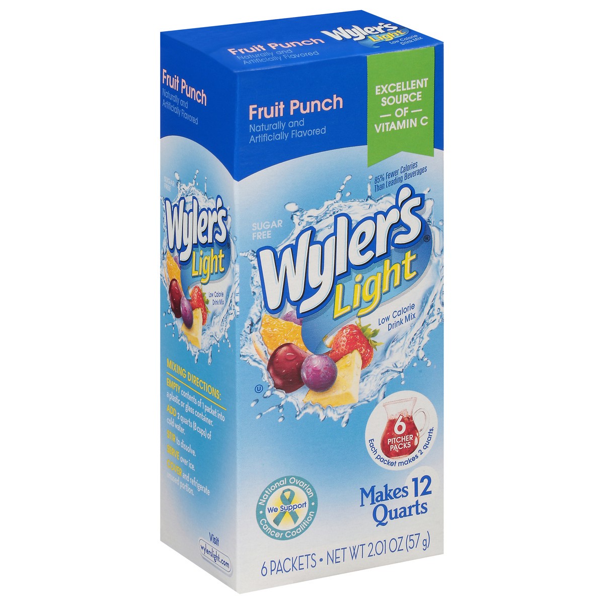 slide 9 of 13, Wyler's Light Low Calorie Fruit Punch Drink Mix - 6 ct, 6 ct