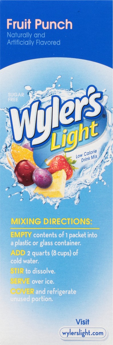 slide 11 of 13, Wyler's Light Low Calorie Fruit Punch Drink Mix - 6 ct, 6 ct