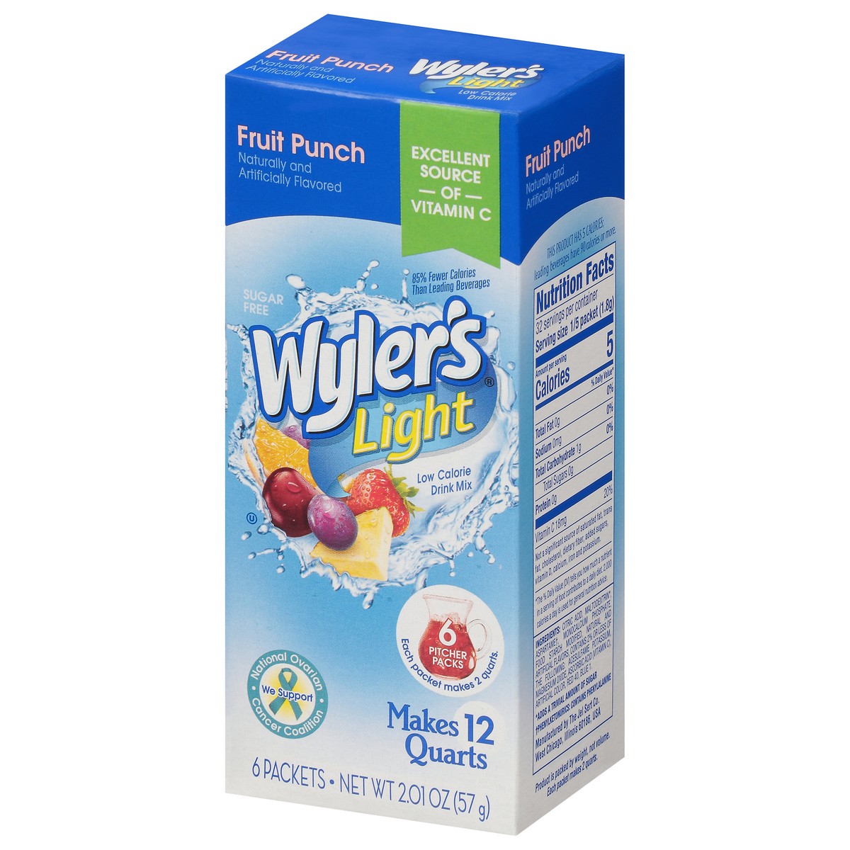 slide 6 of 13, Wyler's Light Low Calorie Fruit Punch Drink Mix - 6 ct, 6 ct