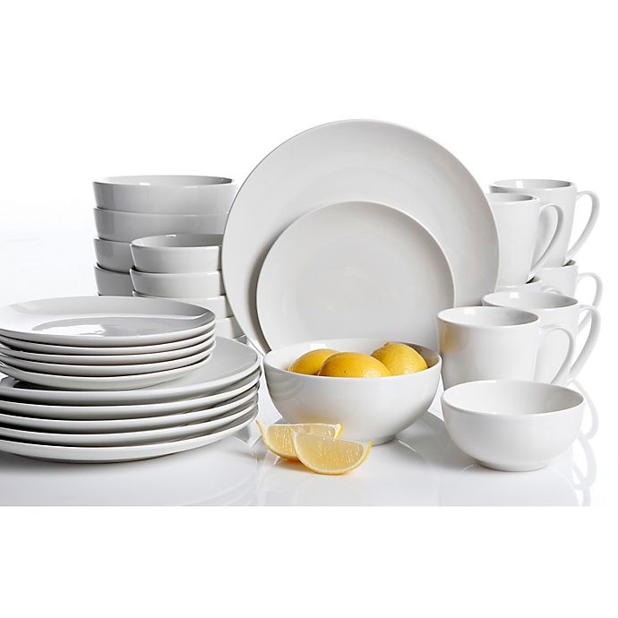 slide 2 of 2, Gibson Home Ogalla Dinnerware Set - White, 30 ct