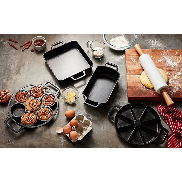 slide 2 of 2, Artisanal Kitchen Supply 7-Cup Cast Iron Biscuit Pan, 1 ct