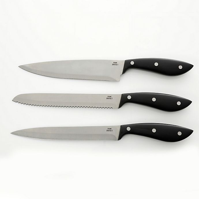 slide 4 of 4, Prime Gourmet Knife Block Set - Brown, 15 ct