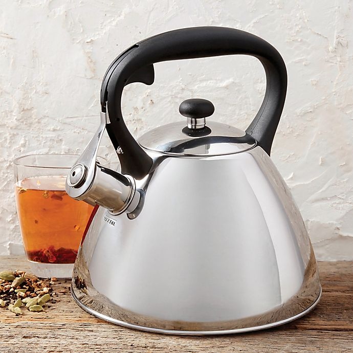 slide 2 of 2, Prime Gourmet Polished Stainless Steel Tea Kettle, 2.5 qt