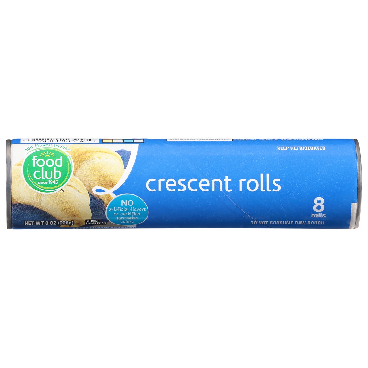 slide 1 of 1, Food Club Crescent Rolls 8 ea, 8 ct