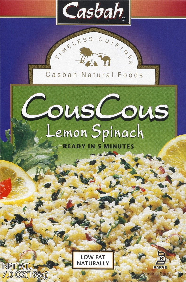 slide 4 of 4, Casbah Lemon Spinach Couscous, 7 oz