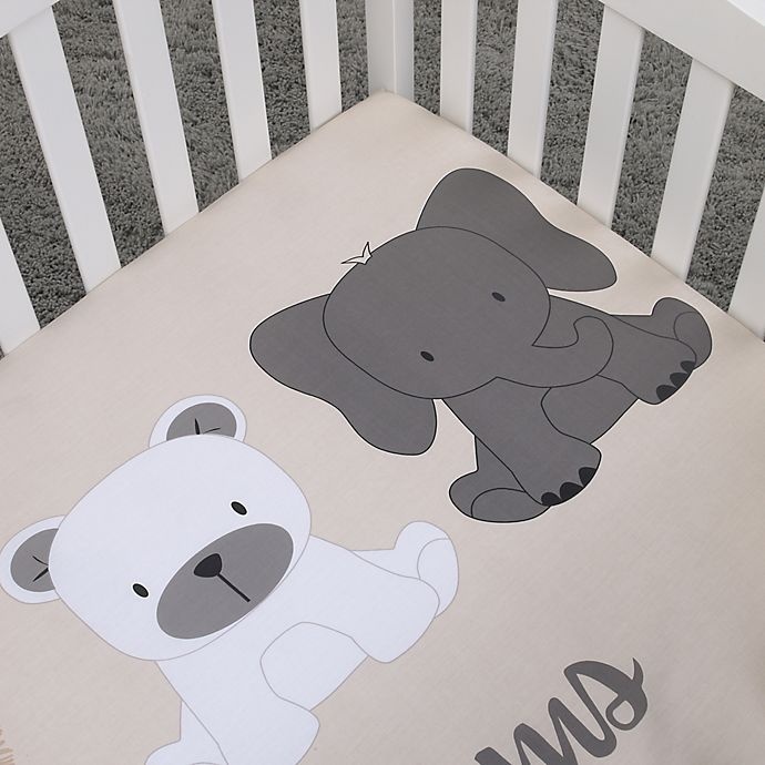 slide 4 of 4, NoJo Play Day Pals Cotton Photo Op Fitted Crib Sheet, 1 ct