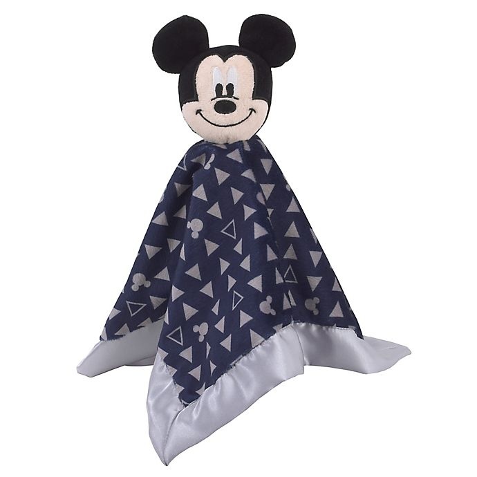 slide 1 of 1, Disney Mickey Mouse Lovey Security Blanket - Navy, 1 ct