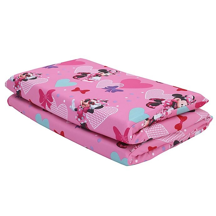 slide 2 of 2, Disney Minnie Mouse Preschool Nap Mat Sheet - Pink, 1 ct