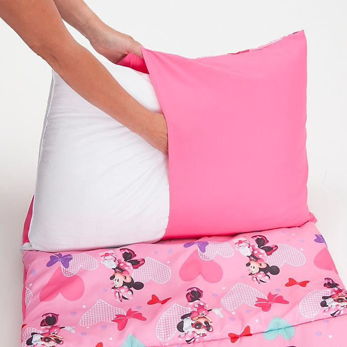 slide 3 of 4, Disney Minnie Mouse Easy-Fold Toddler Nap Mat - Pink, 1 ct