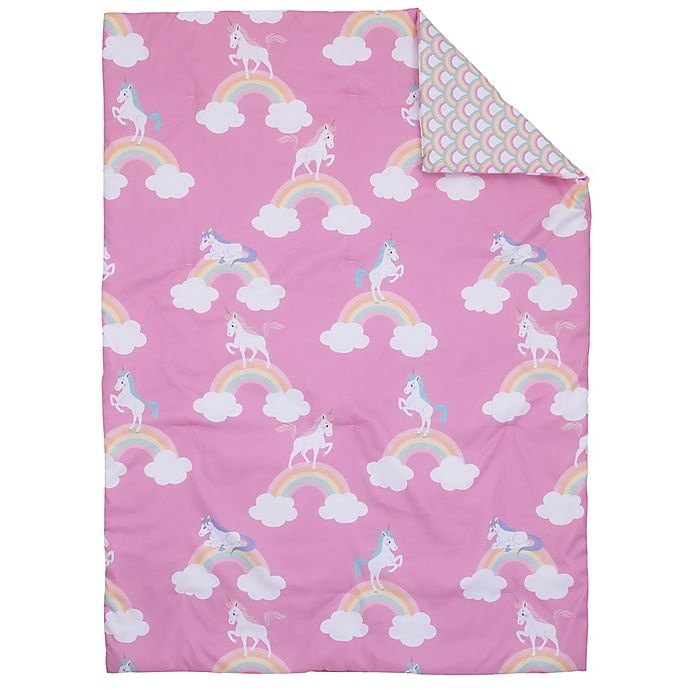 slide 5 of 9, Little Tikes Rainbows and Unicorns Toddler Bedding Set - Pink, 4 ct