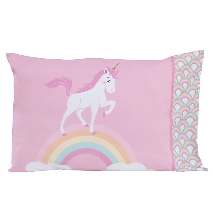 slide 8 of 9, Little Tikes Rainbows and Unicorns Toddler Bedding Set - Pink, 4 ct