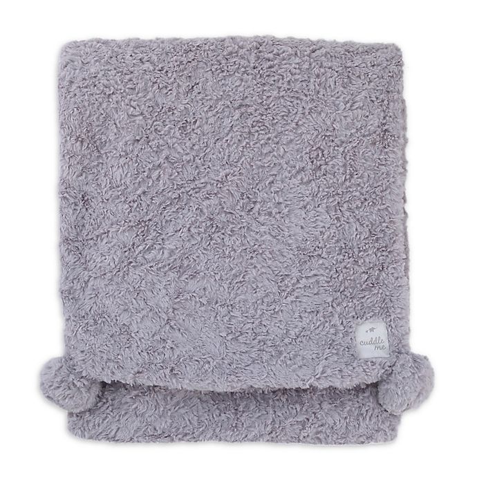 slide 1 of 2, Cuddle Me Nursery Throw/Mommy Blanket - Grey, 1 ct