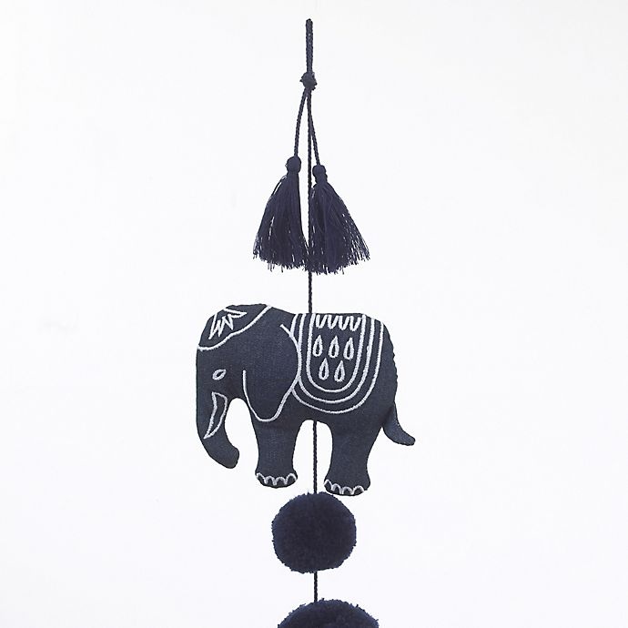 slide 2 of 3, NoJo Serendipity Mix and Match Elephant Ceiling Mobile - Navy, 1 ct