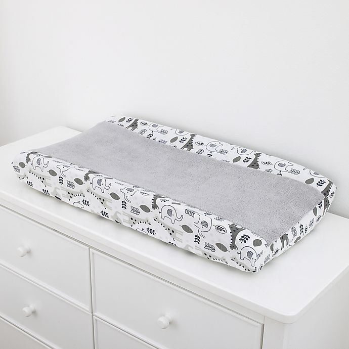 slide 2 of 3, NoJo Love You To The Moon Changing Pad Cover - Grey, 1 ct