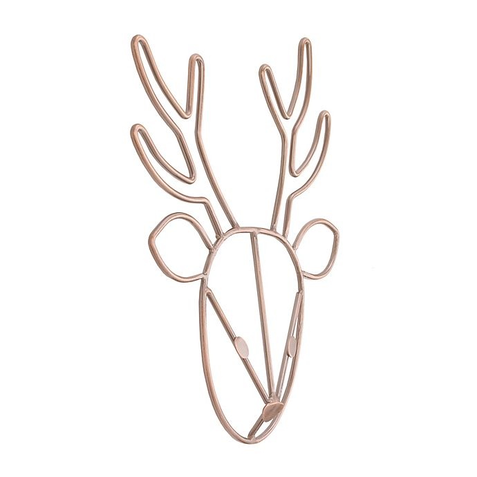 slide 2 of 3, Nojo Deer-Shaped Wire Nursery Wall Art - Copper, 1 ct