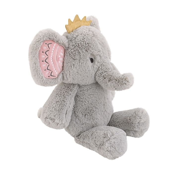 slide 2 of 5, NoJo Tropical Princess Elephant Plush Toy - Grey, 1 ct