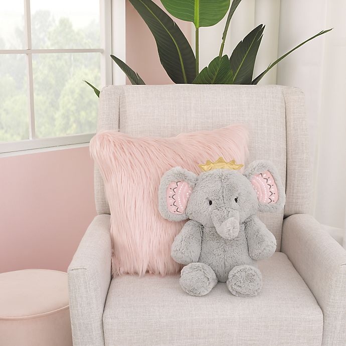 slide 4 of 5, NoJo Tropical Princess Elephant Plush Toy - Grey, 1 ct