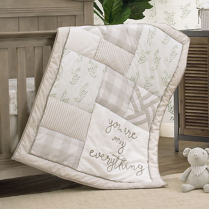 Rustic grey crib outlet set