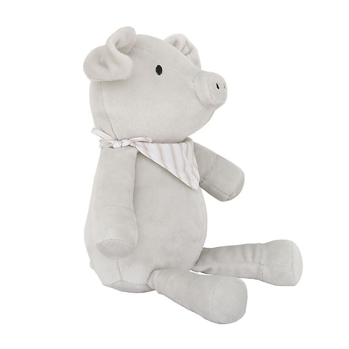 slide 2 of 4, NoJo Rustic Farmhouse Plush Stuffed Pickles the Pig - Grey, 1 ct