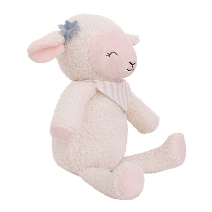 slide 2 of 5, NoJo Farmhouse Chic Plush Stuffed Lamb - Pink, 1 ct