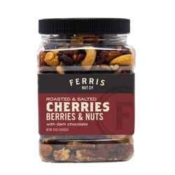 Ferris Nut Co. Roasted & Salted Cherries, Berries & Nuts With Dark Chocolate