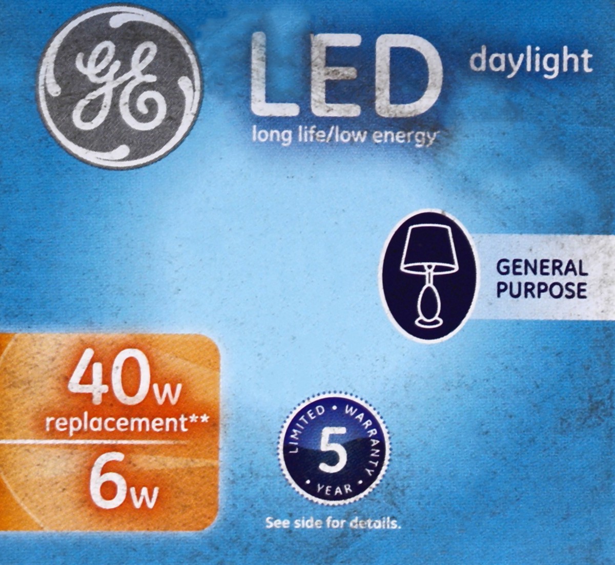 slide 2 of 4, GE Light Bulb, LED, Daylight, 1 ct