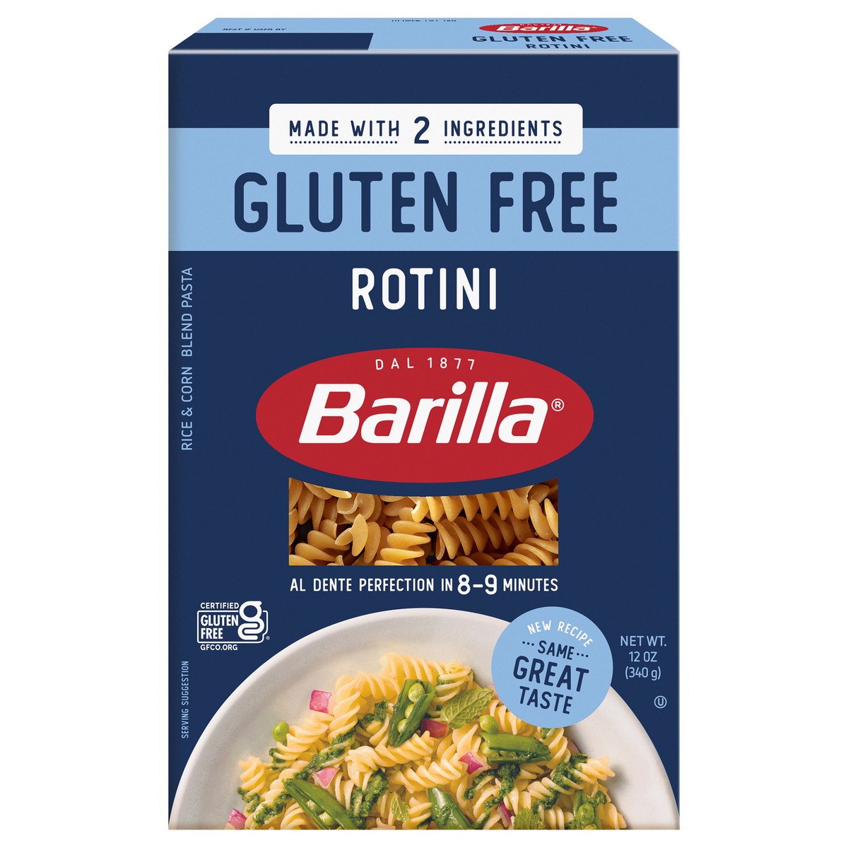 slide 1 of 9, Barilla Gluten Free Rotini Pasta, 12 oz