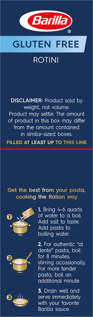 slide 5 of 9, Barilla Gluten Free Rotini Pasta, 12 oz